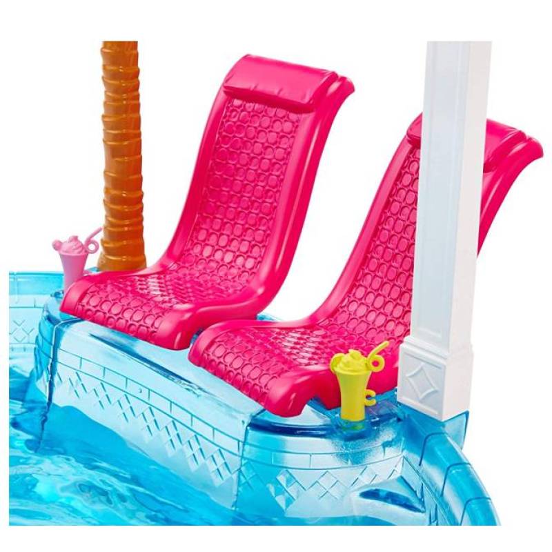 barbie pool with slide
