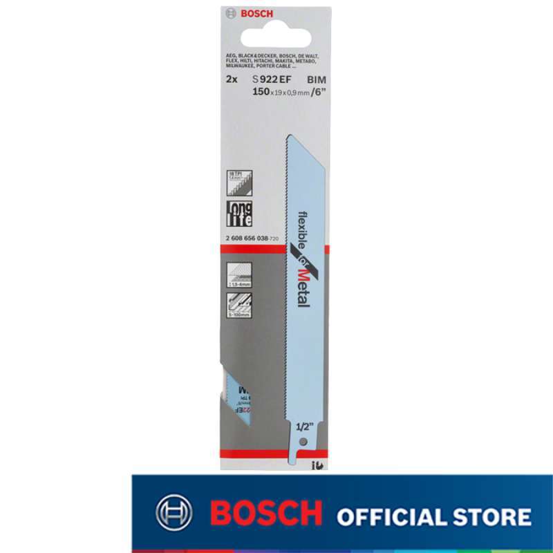 Promo Bosch Mata Potong Sabre Saw untuk Metal S922EF Diskon 9 di