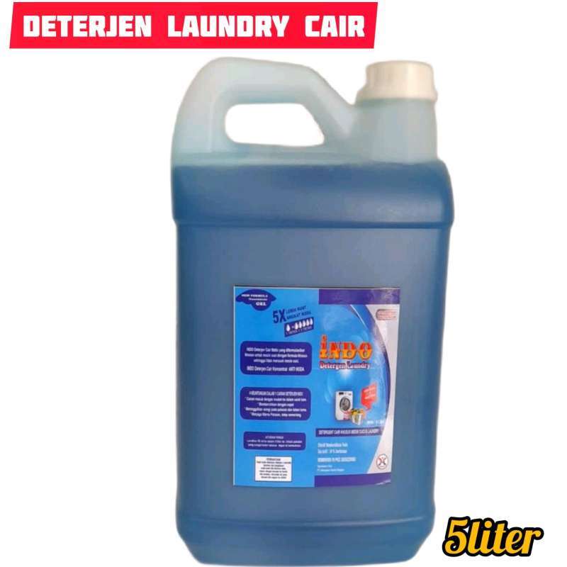 Promo Deterjen Cair Laundry 5 Liter Indo Diskon 10 di Seller Al