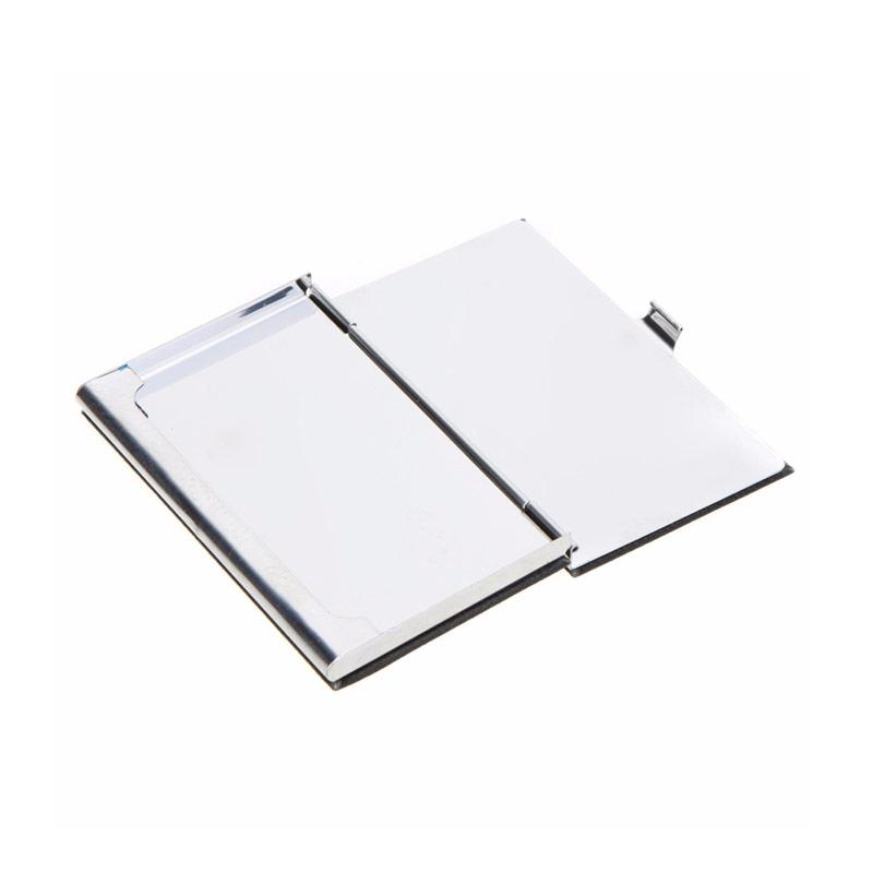 Jual H Ikea High Quality Stainless Steel And Pu Leather Business Name Card Case Mirror Holder Online September 2020 Blibli Com