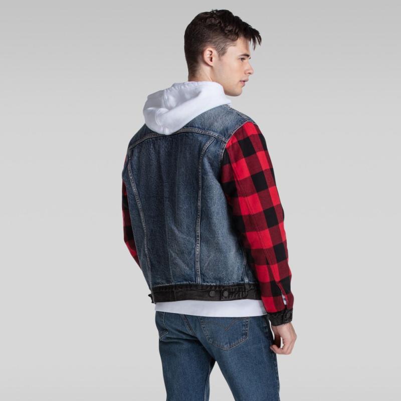 Hybrid Trucker Woodsman Jaket Pria 