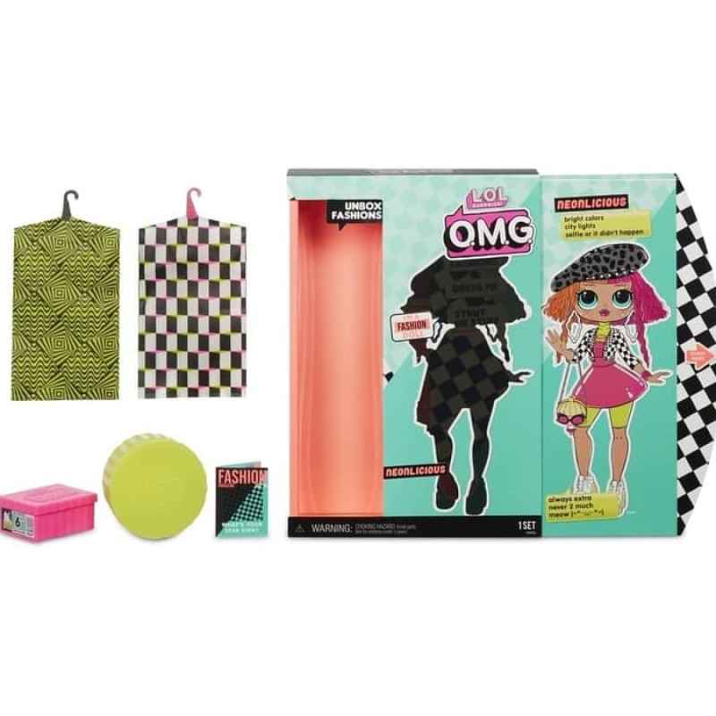 lol surprise omg neonlicious fashion doll