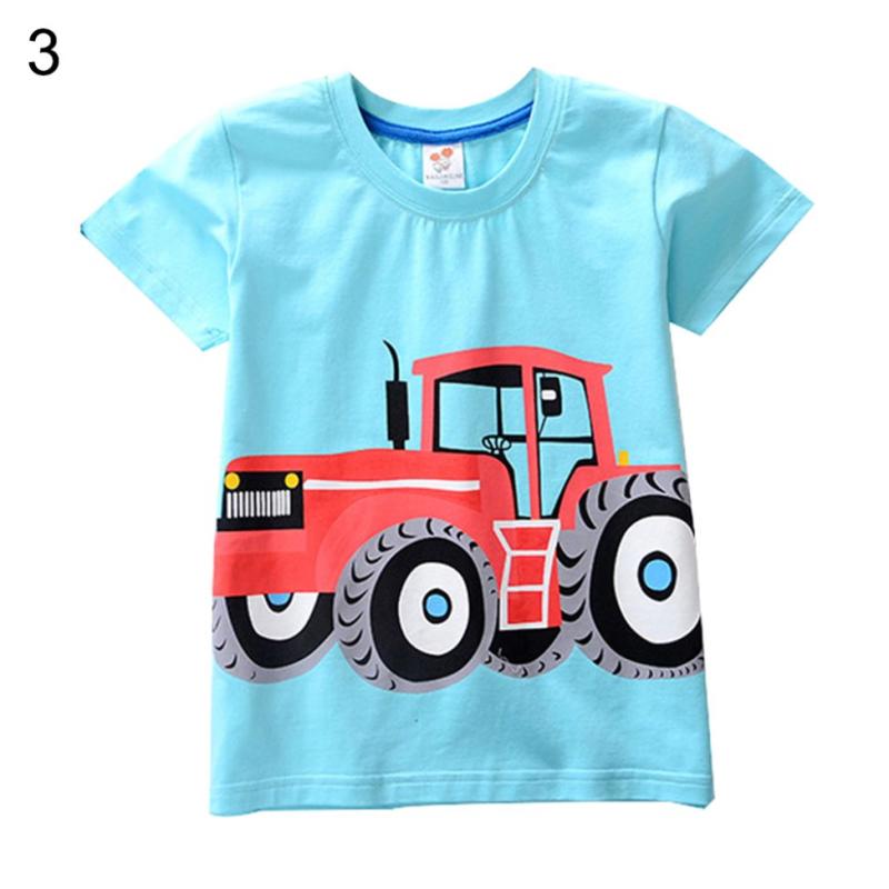 Jual Bluelans Kid Boys Fashion Cartoon Print Soft Round Neck Short