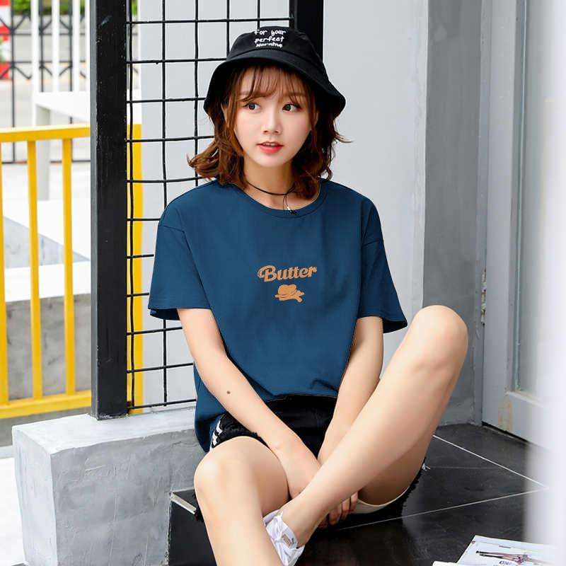 Jual Kaos Butter Bts Bt21 Bahan Katun Combed 30s Navy Xxl Di