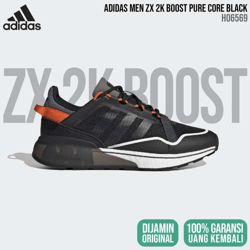 Jual adidas ZX 2K Boost Pure H06569 Core Black Men Original BNIB