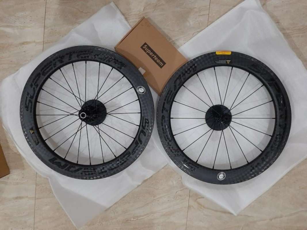 Jual Superteam Carbon Clincher Wheelset 22 inch SELI Sepeda Lipat