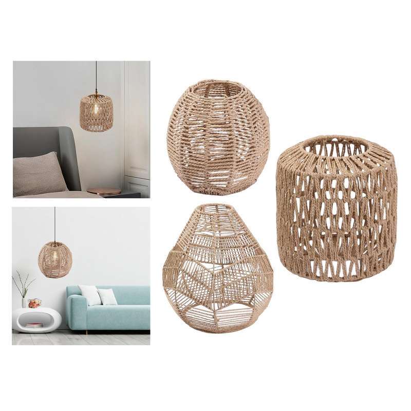 Promo Woven Rattan Pendant Lamp Shade 