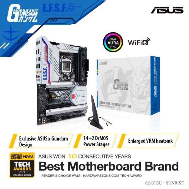 Jual Motherboard Asus Z590 Wifi Gundam Edition Atx Lga1200 Di 