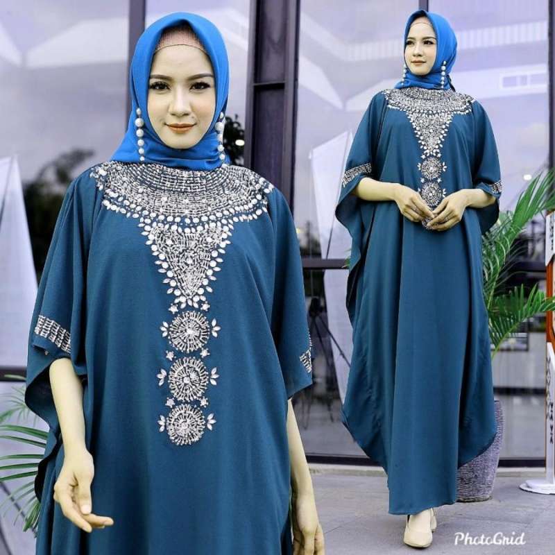 Jual Baju Kaftan Mewah Jumbo Terbaru Gamis Kaftan Lebaran Modern
