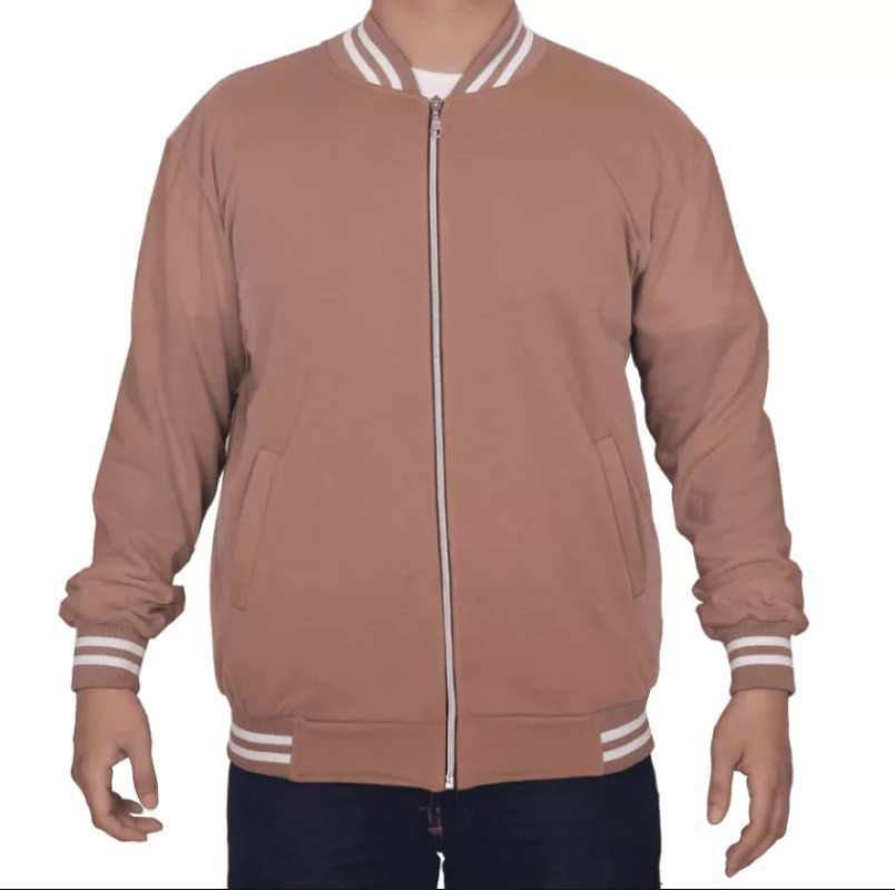 Jaket varsity on sale zipper