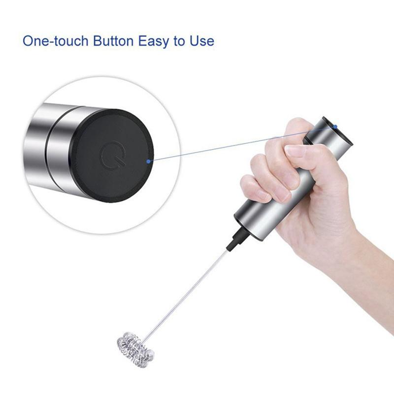 Jual H Ikea Electric Handheld Milk Frother Foamer Light Grey