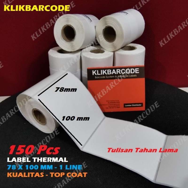 Label Barcode Direct Thermal 78 X 100 Mm - Xprinter - 150 Pcs - 78X100