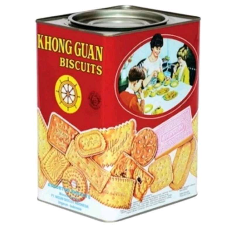 男女兼用 Jual Li Seller Di 1600gr Besar Kaleng Biskuit Guan Khong 菓子