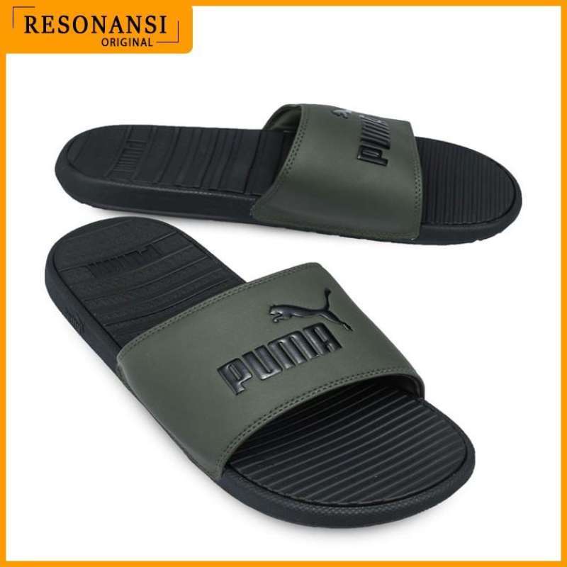 Jual Sandal Pria Terbaru Puma Original Coll Cat Slide Hijau hitam Lembut Di Seller Resonansi Shop Lalang 2 Kota Medan Blibli