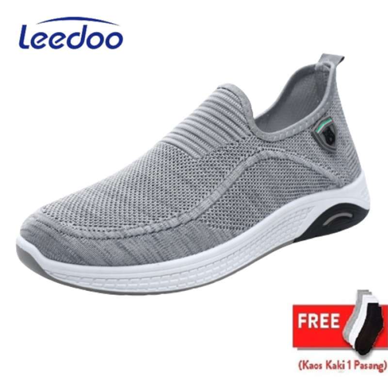 Jual Sepatu Slip On Pria Sport Sneakers Casual Running Import Xr131 41 Abu abu Di Seller Vice Id Maleber maleer Kota Bandung Blibli