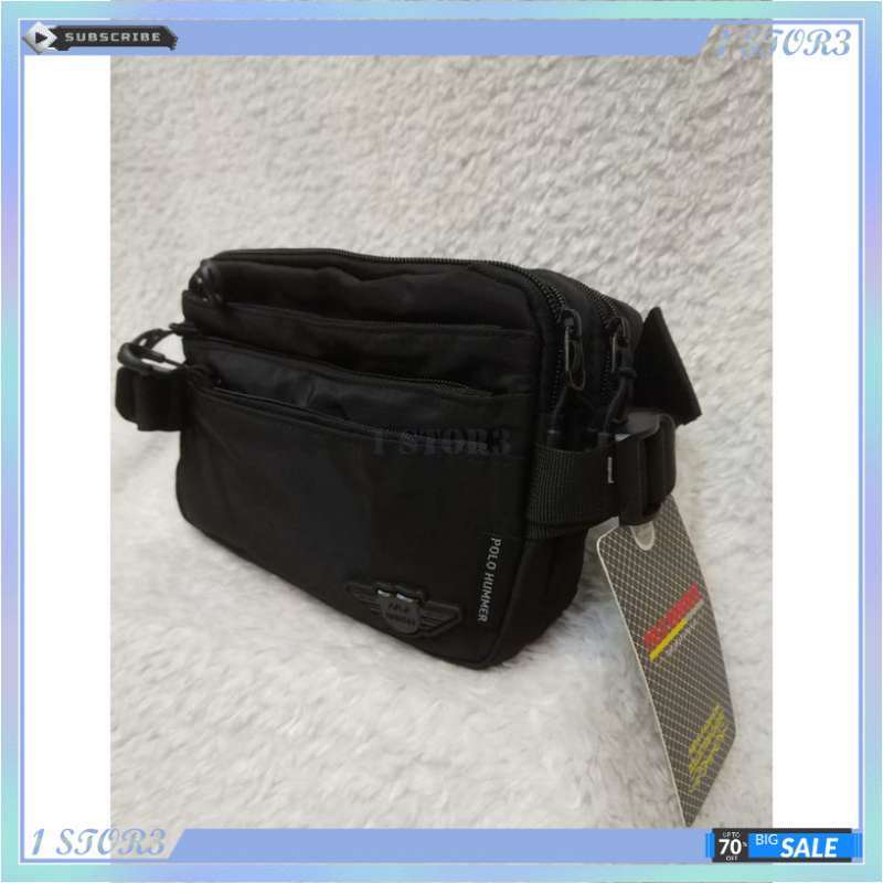 Promo Tas Pinggang Waist Bag Polo Hummer R 807 Import. Darena Bags