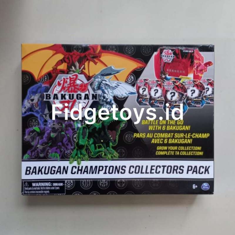 Bakugan Champions Collectors Pack Storage Case and 6 Bakugan Set 
