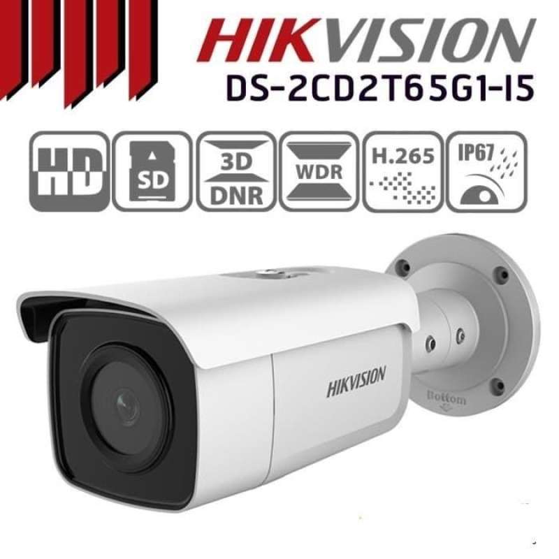 Promo Ipcam Outdoor Exir 50m 6mp Hikvision Ds-2cd2t65g1-i5