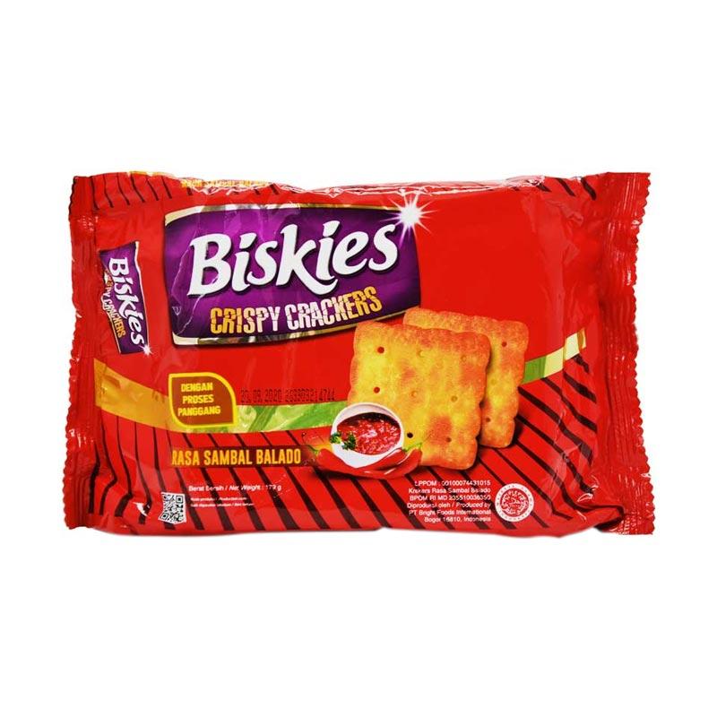 Jual Biskies Crispy Crakcers Sambal Balado Biskuit 179 G Online