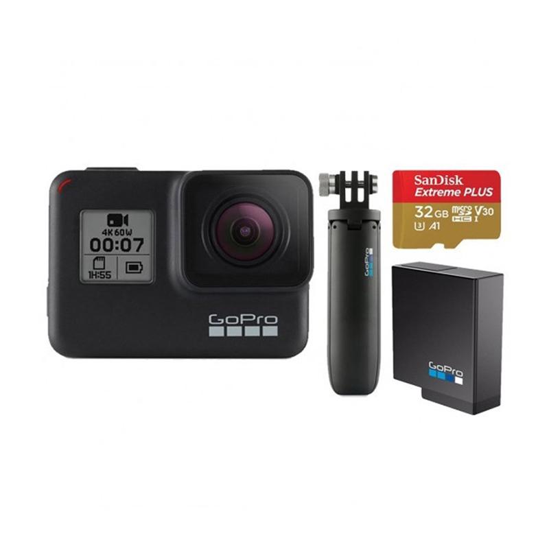 Jual Gopro Hero7 Black Holiday Bundle Bonus Gopro Shorty Memory 32gb Extra Battery Original Grs Distri Online Oktober 2020 Blibli Com