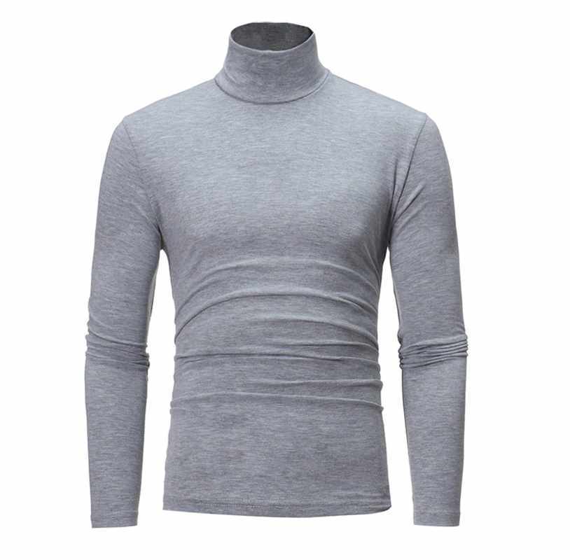 Jual Kaos Manaf Turtleneck Pria Polos Inner Lengan Panjang Bahan