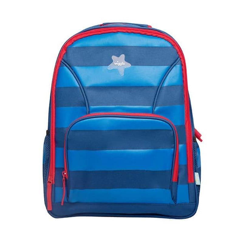 Jual WIGGLO Stripe Backpack - Navy Blue 