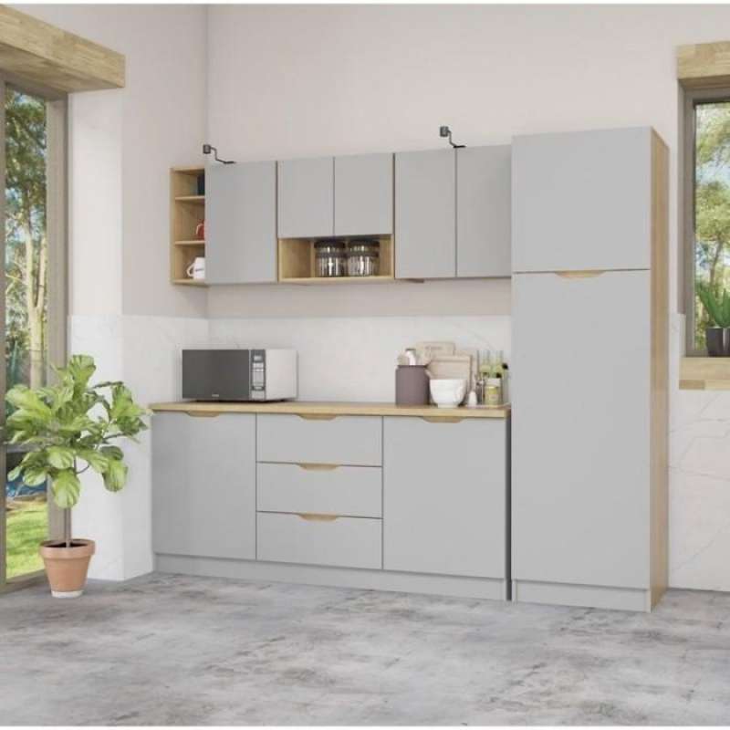Grey shop kitchen set