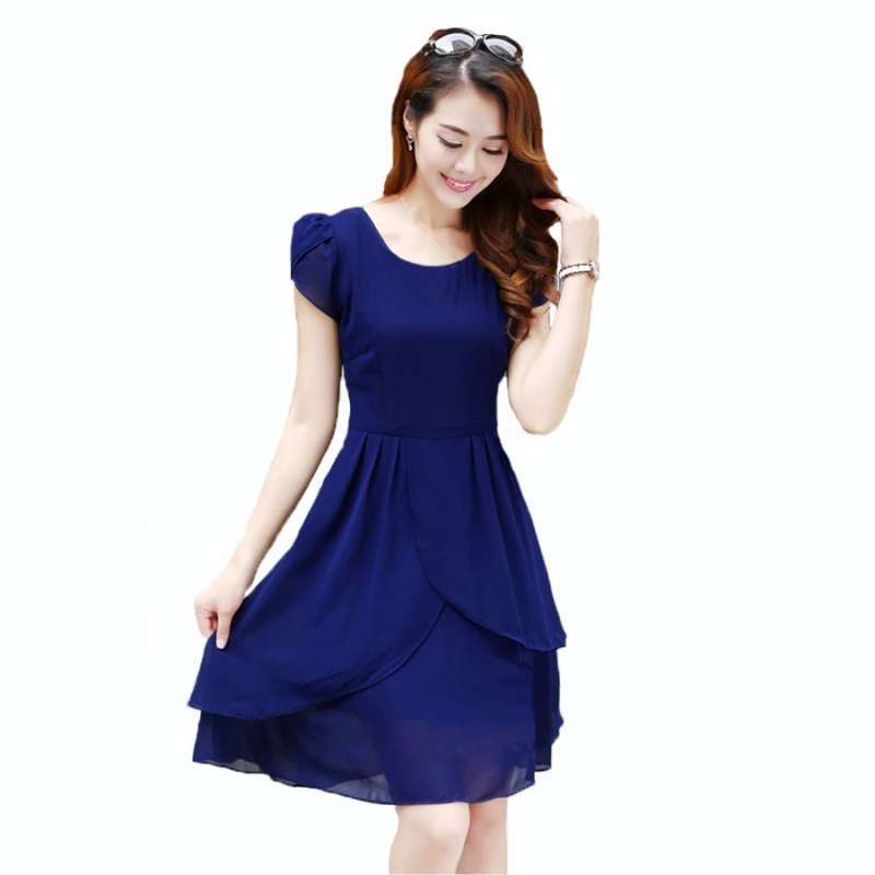 Model dress shop sifon terbaru