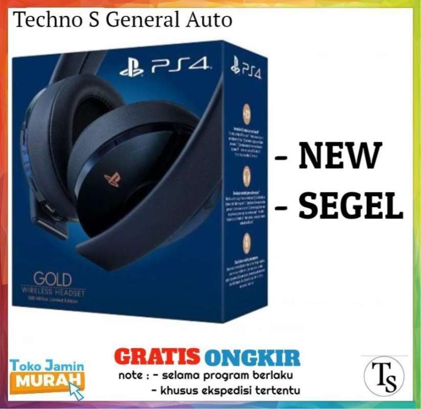 PS4 Headset Gold Original Sony New Headset Gold PS4 Stereo Wireless