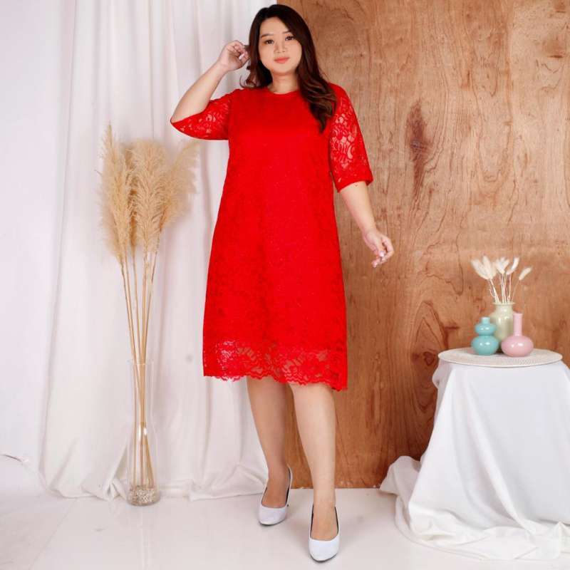 dress brokat modern big size 53 Kebaya dress ideas