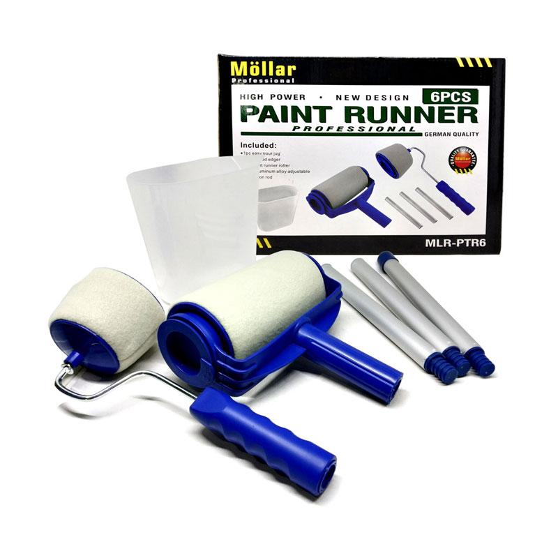 Jual Mollar Ptr6 Cat Tembok Paint Runner Pintar Facil Set Kuas Roll Murah Maret 2020 Blibli Com