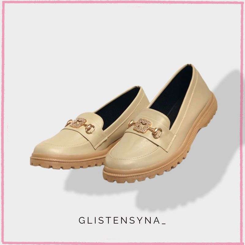 Jual Sepatu Loafer Docmart Wanita Sepatu Berlian Viona Lb 0217 Di