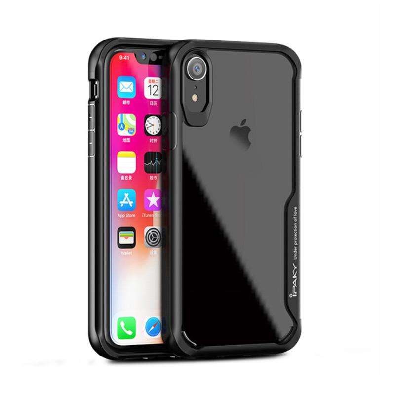 ipaky case iphone xr 6 1 ipaky armor bumper transparent clear original soft full05 pdr2rwsi
