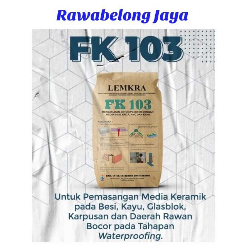 Promo Lemkra Amflex Fk 103 Semen Waterprofing Abu 30kg Di Seller Tb Honey Makmur Kota Jakarta Selatan Dki Jakarta Blibli