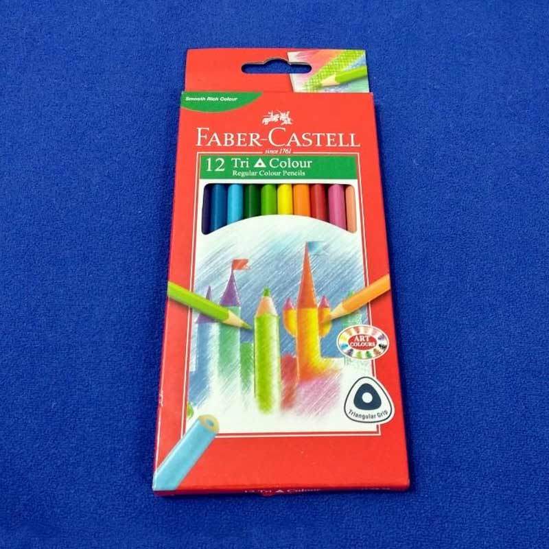 Jual Faber Castell Pensil Warna 12 Tri Colour Online Mei 2020