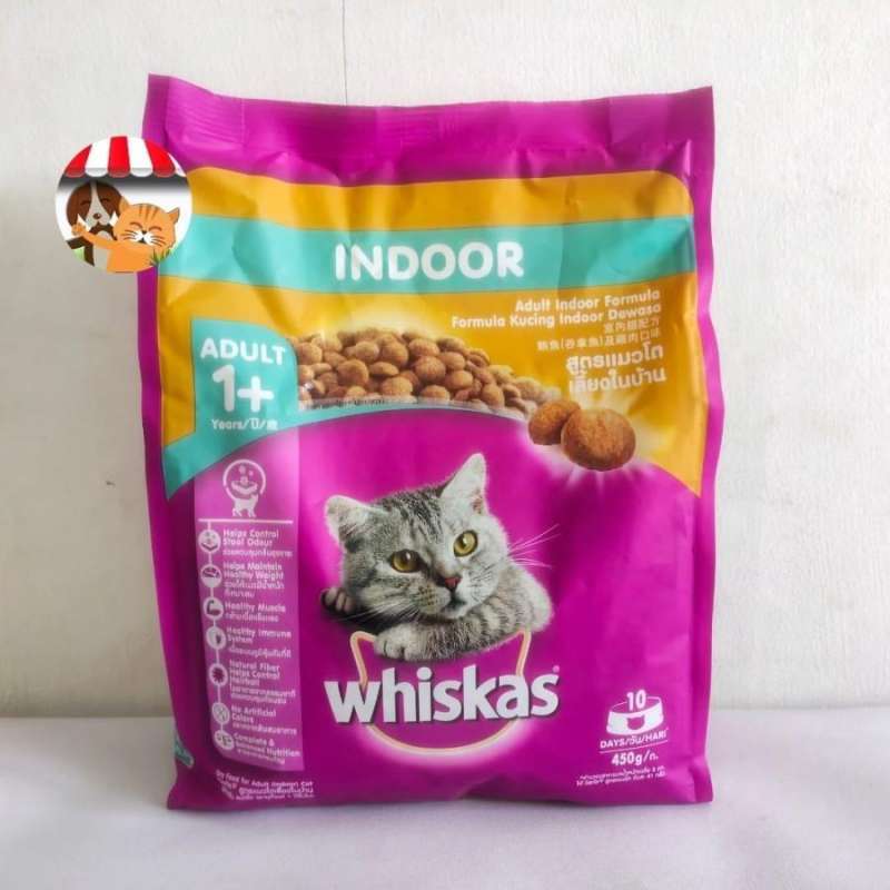 Jual Whiskas Indoor Adult 450gr Makanan Kucing Dewasa Adult
