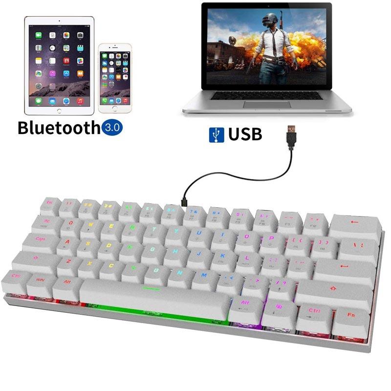 Jual Motospeed Ck62 Bluetooth Wired Mechanical Keyboard With Rgb Backlight Online Oktober 2020 Blibli Com