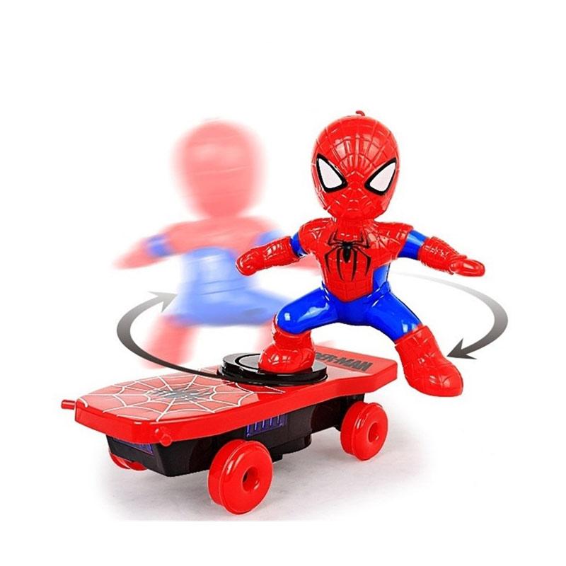 Jual H Ikea Superhero Stunt Skateboard Scooter Electric With Light Music Online Februari 2021 Blibli