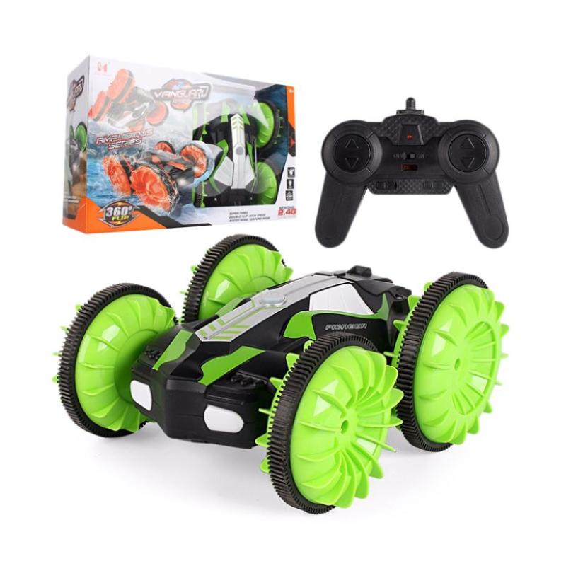 Jual H Ikea Lh C013 2 4ghz 4wd Waterproof Toy Car Double Side Amphibious Rc Stunt Car 360 Rotation Green Online September 2020 Blibli Com
