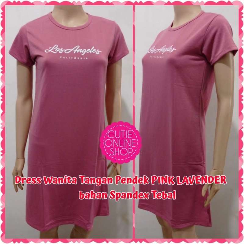 Promo Dress Wanita Tangan Pendek Spandex Tebal Kaos Terusan Dres Cewek All Size Pinklavender La Diskon 10 Di Seller Cutie Online Shop Tegal Alur Kota Jakarta Barat Blibli