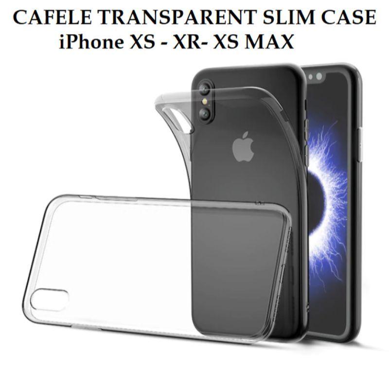 Cafele iPhone XS XS Max XR Transparent Clear Slim Soft Case