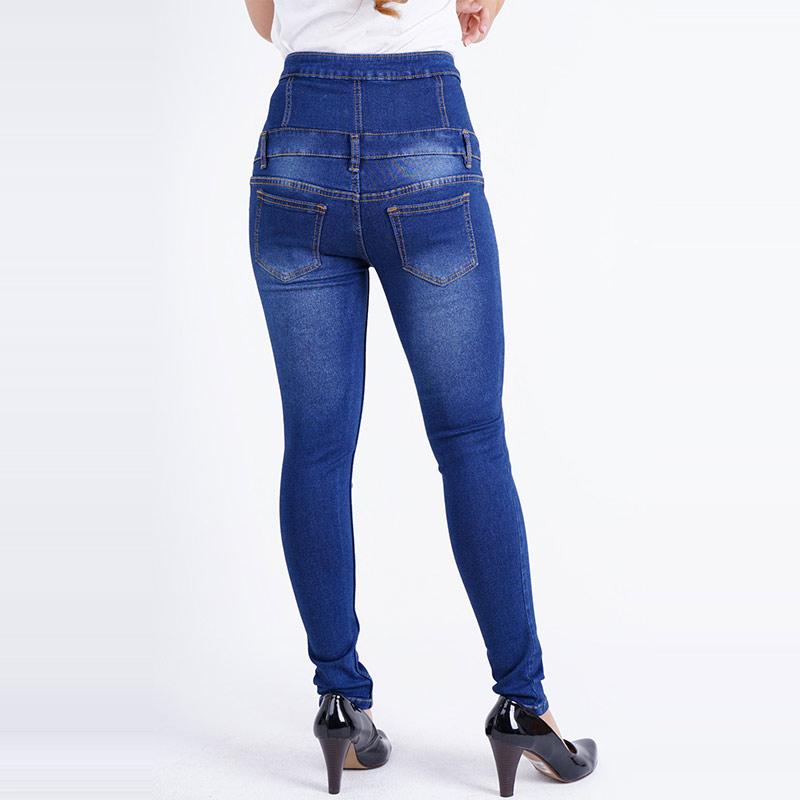 JSK Jeans High-rise Skinny Kancing 