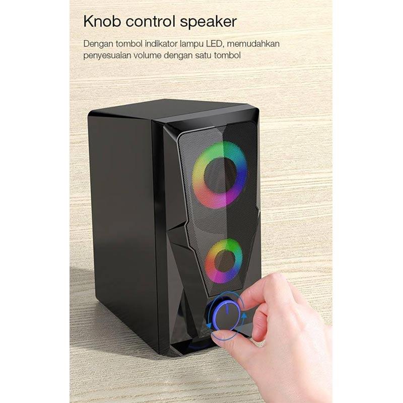Jual Robot R200 Stereo Gaming Led Rgb Flow Lighting Effect Active Speaker Online Februari 2021 Blibli