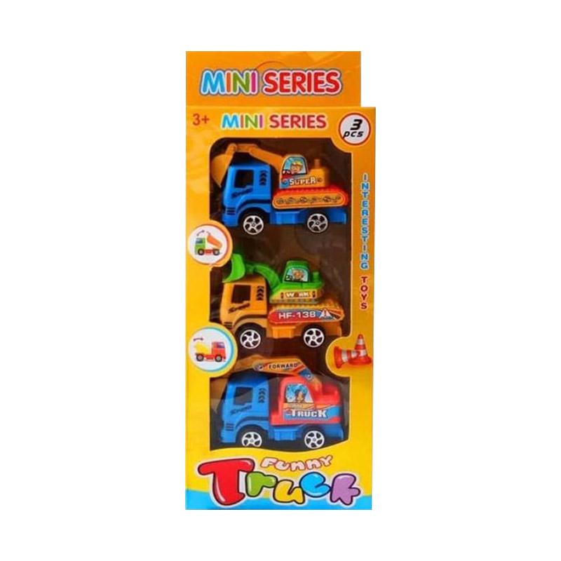 daymart toys funny construction truck mainan truk anak 3 pcs