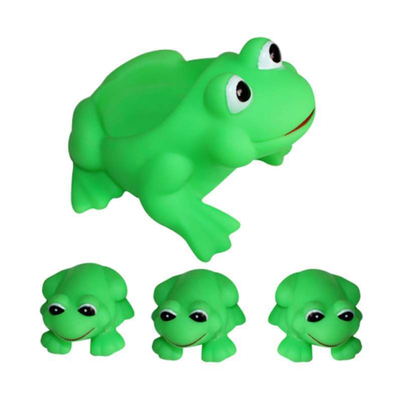 Jual Oem Ultra Cute Lifelike Frog Swimming Pool Toys For Baby Or Kids Bath Bathtub Time 4 Pcs Online November 2020 Blibli Com