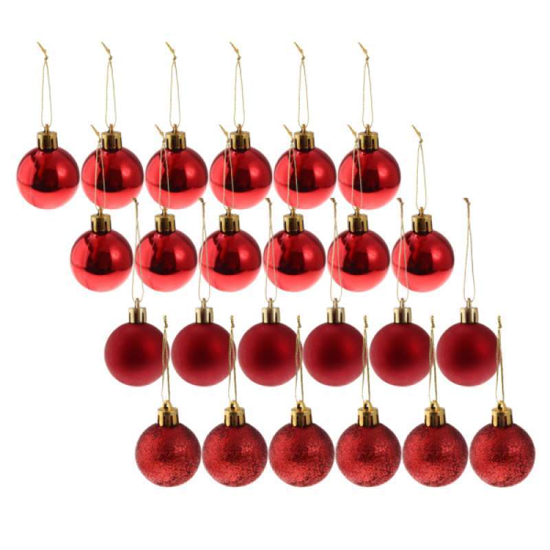Jual Oem Merry Christmas Ornaments Xmas Balls Tree Hanging Decor 6 Cm 24 Pcs Online November 2020 Blibli Com