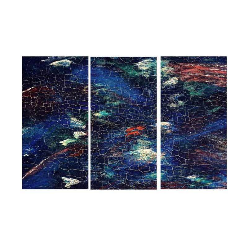Jual Art Tho Fish Pond Wall Canvas Lukisan Digital Modern Decor Puzzle 3 Panel Art Tho 60 X 30 3 Set Online Januari 2021 Blibli