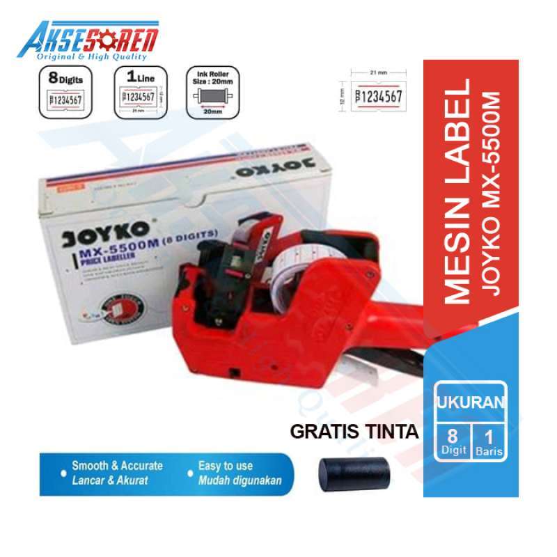 Mesin Label Harga Joyko [MX-5500M] / Alat Cetak 1 Line Baris / Print Price  Labeling Machine