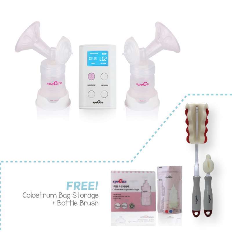 Jual Spectra 9s Electric Breast Pump Set Pompa Asi Free Bottle