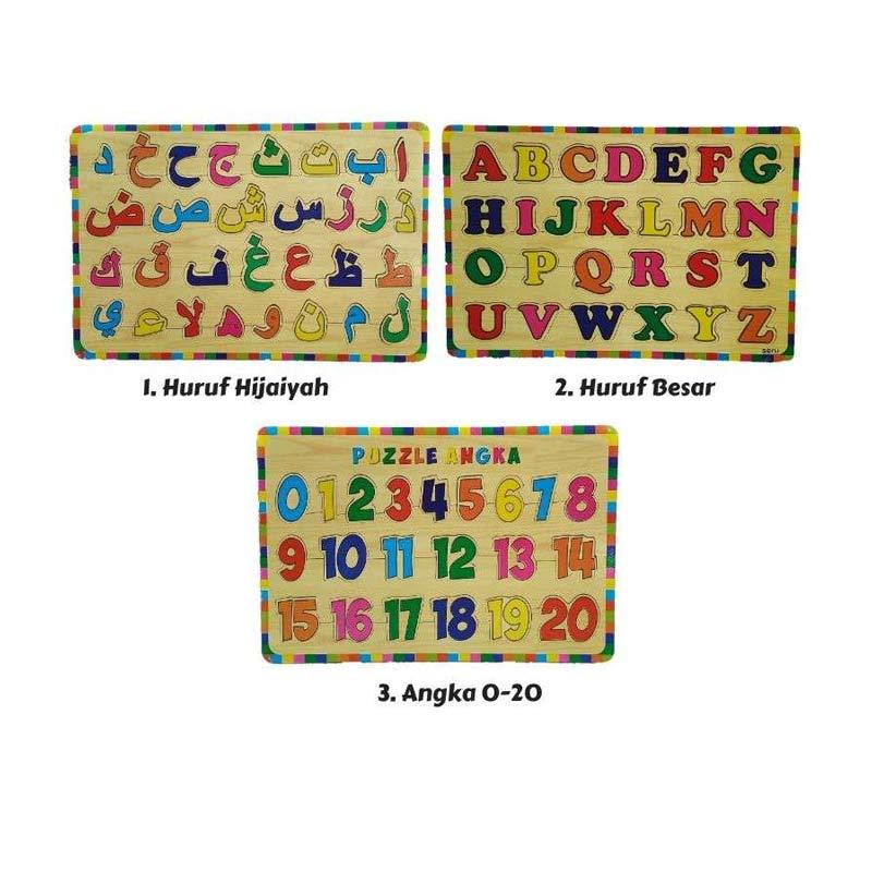 Jual Mainan Kayu Pintar Huruf Hijaiyah Huruf Besar Dan Angka Paket Puzzle 3 Pcs Online Desember 2020 Blibli